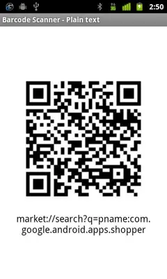 Barcode Scanner android App screenshot 1